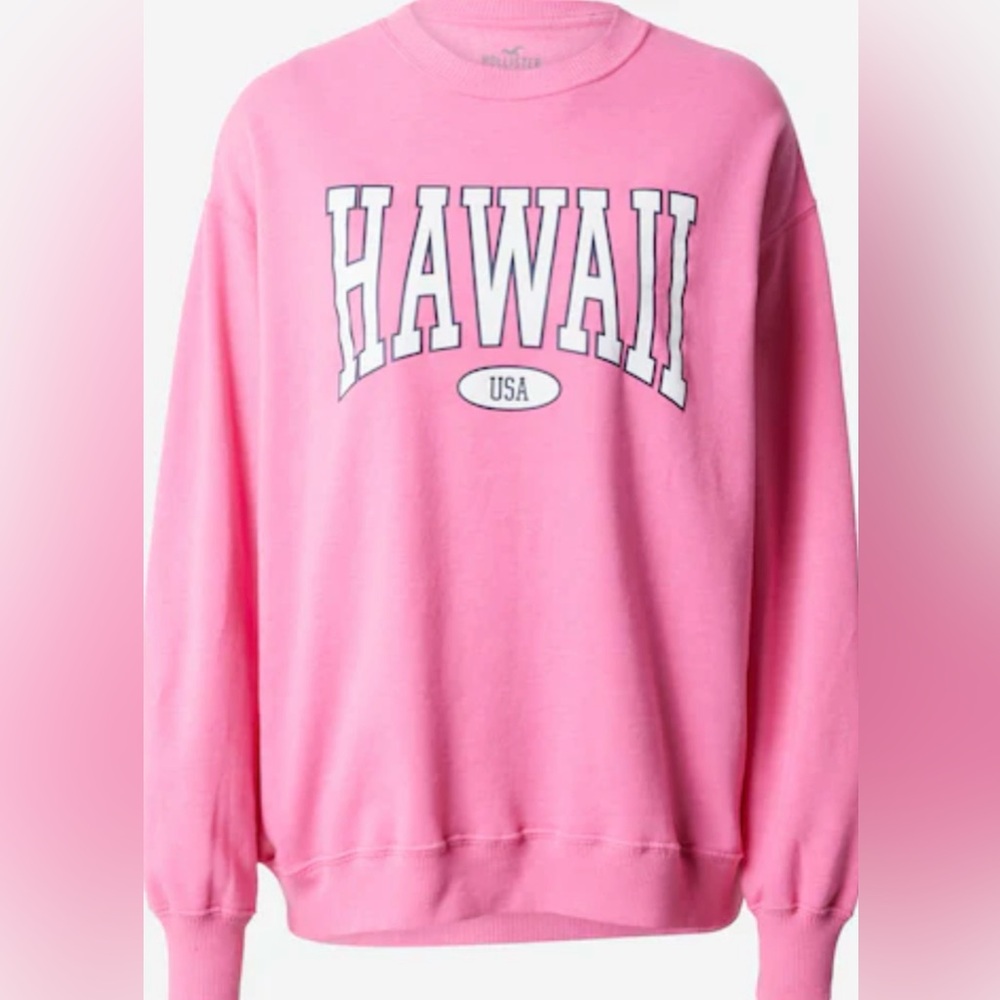 Hollister Pink Crewneck Sweatshirt